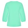 Mi Piace - Top V Hals Lange Mouw - Mint Leaf