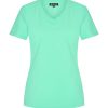 Mi Piace - T shirt V Hals Korte Mouw - Mint Leaf