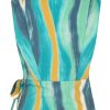 Mi Piace - Top Swirly Print Overslag - Mint Leaf
