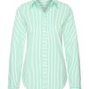 Mi Piace - Blouse Streep Print - Mint Leaf | Off White