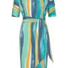 Mi Piace - Dress Swirly Print - Mint Leaf