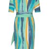 Mi Piace - Dress Swirly Print - Mint Leaf