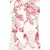 Mi Piace - Blouse Sleeveless Line Flower Print - Off White | Red