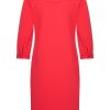 Mi Piace - Jurk Halve Mouw V Hals - Red