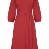 Mi Piace - Jurk V Hals - Red