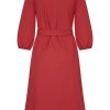 Mi Piace - Jurk V Hals - Red
