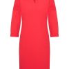 Mi Piace - Jurk Halve Mouw V Hals - Red