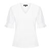 Mi Piace - Top Ruches Mouw - White