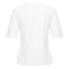 Mi Piace - T shirt V Hals Lange Mouw - White