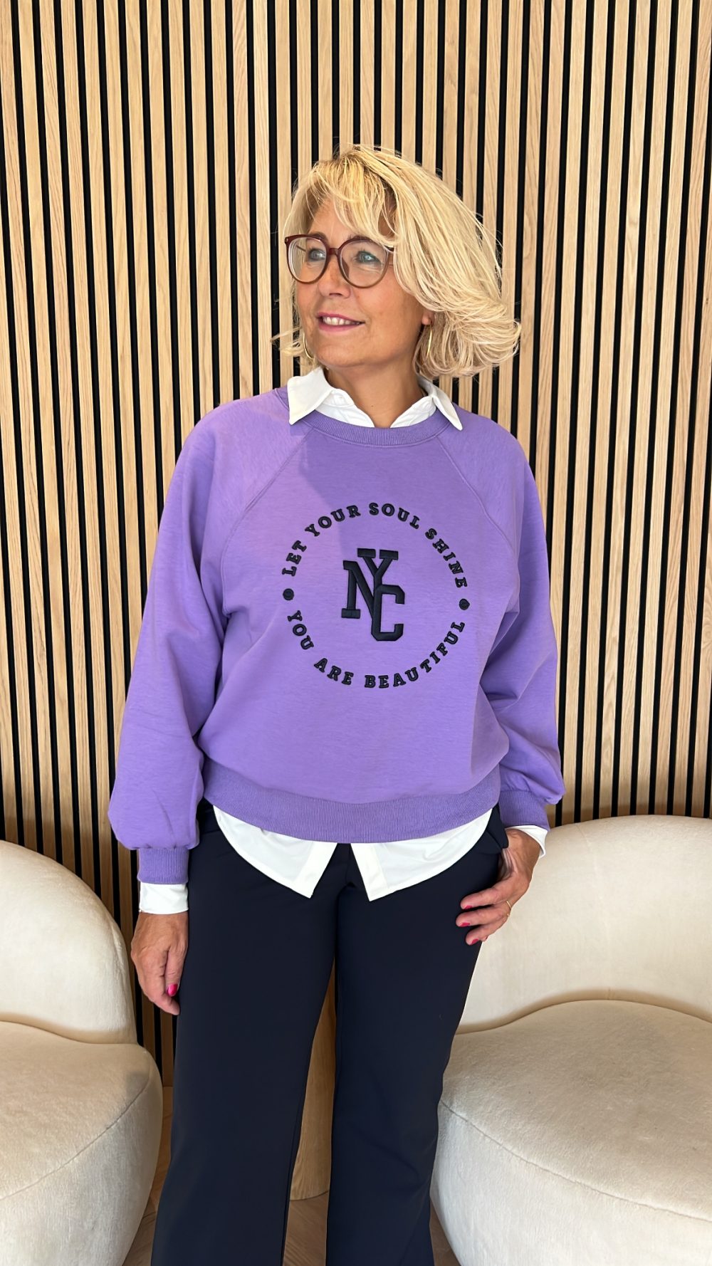 Lady Day - Joyce Sweater - Violet