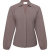 Kimara - Lian Blouse - Ash Mist