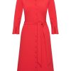 Mi Piace - Jurk 3/4 Mouw - Red