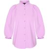 Mi Piace - Blouse Ballon Mouw - Lilac