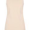 Mi Piace - Hemd V Hals Kant - Beige