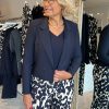Lady Day - Sam bonded Blazer - Blue