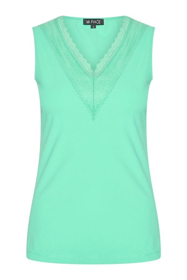 Mi Piace - Hemd Kant - Mint Leaf
