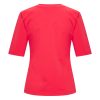 Mi Piace - T shirt V Hals Lange Mouw - Red