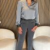ZIP73 - Top Tailored Collar - Light Grey