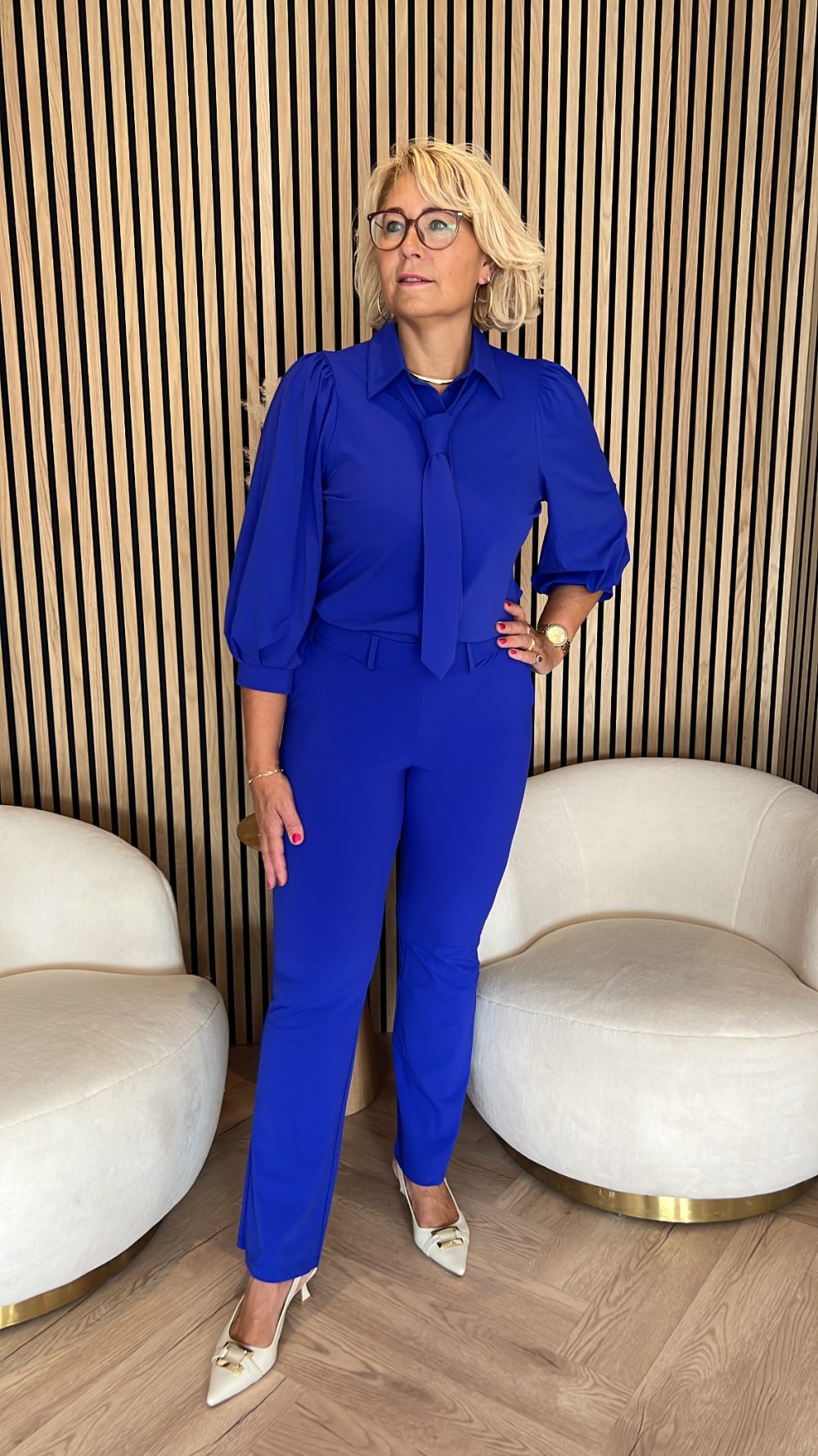 Lady Day - Mary Blouse - Cobalt blue