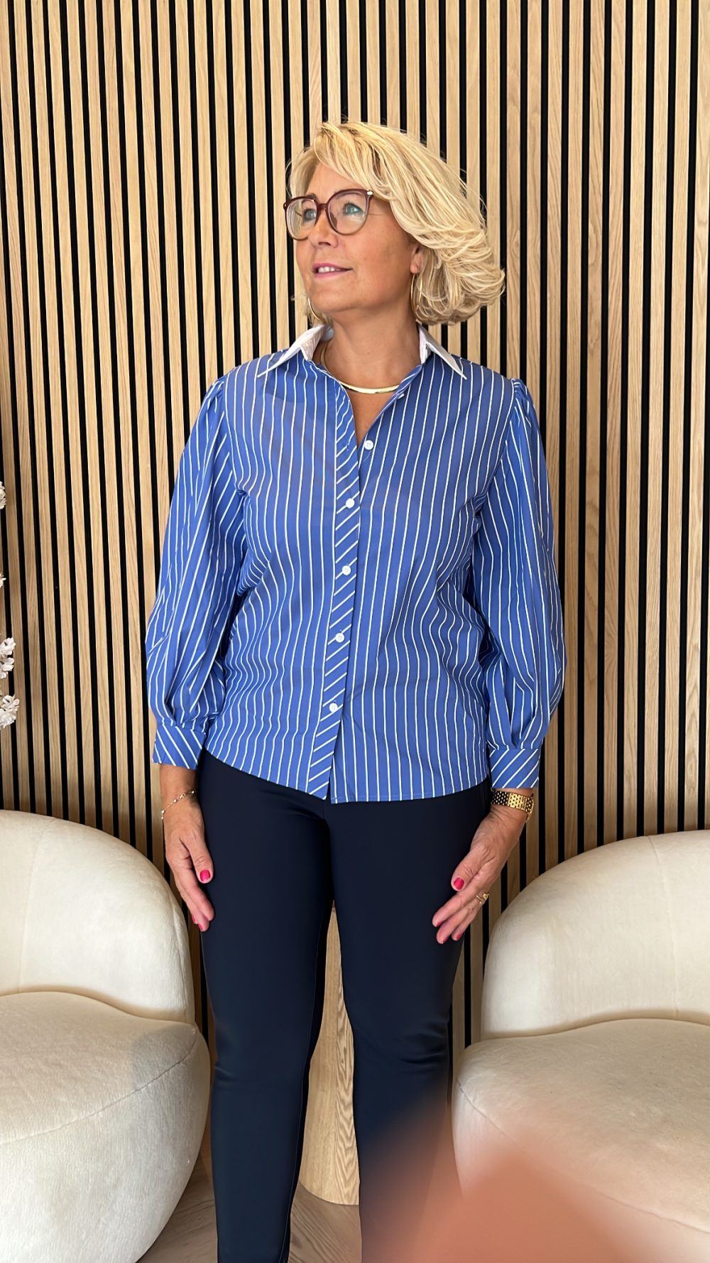 Lady Day - Anais Blouse - Cobalt blue