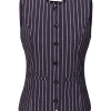 Kimara - Esmee Gilet - Dotted Pinstripe
