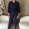 Lady Day - Leanne bonded Trousers - Blue