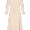Mi Piace - Jurk 3/4 Mouw - Beige