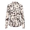 &Co Woman - Lotte big flower - Chocolate multi