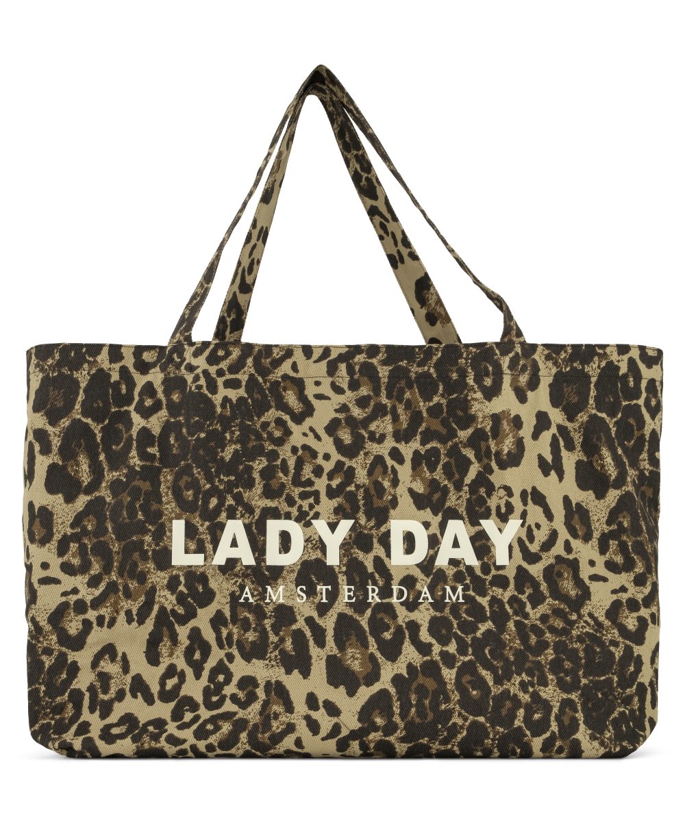 Lady Day - Canvas Leopard Bag Tas - Leopard print