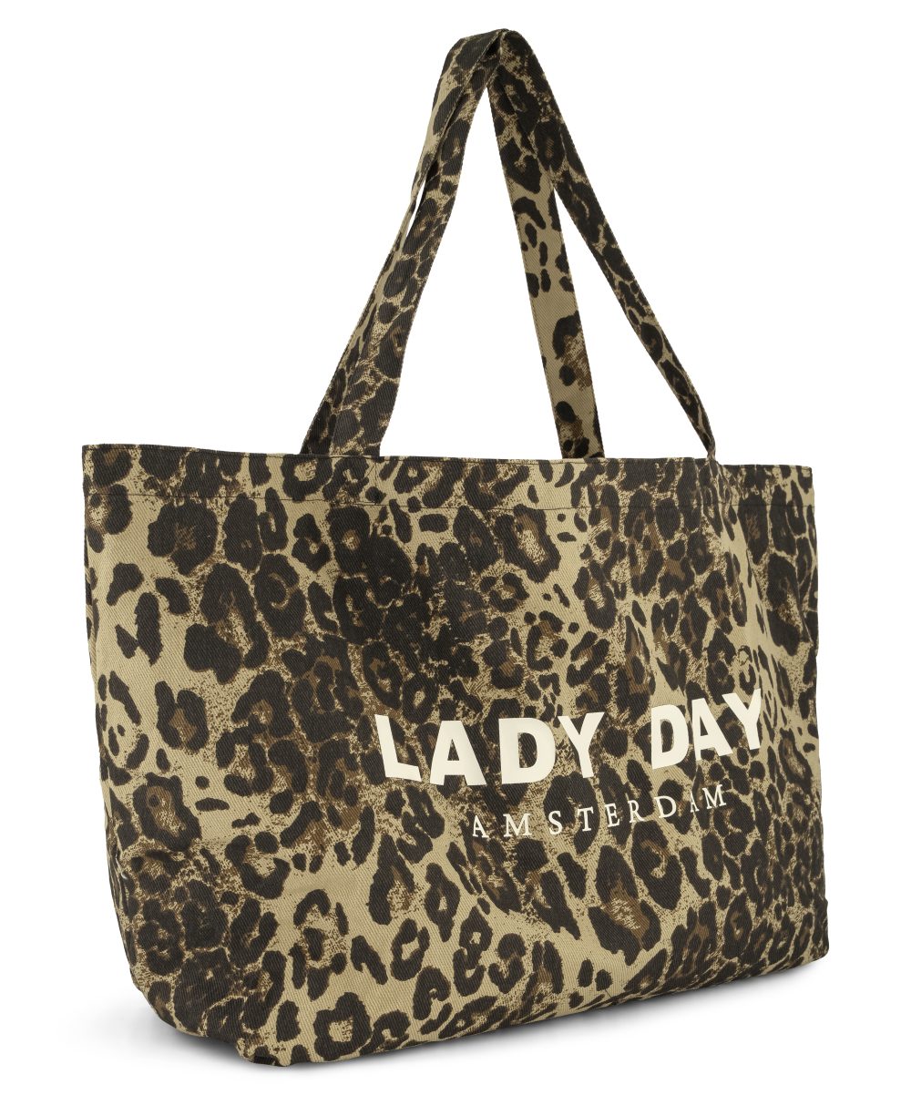 Lady Day - Canvas Leopard Bag Tas - Leopard print