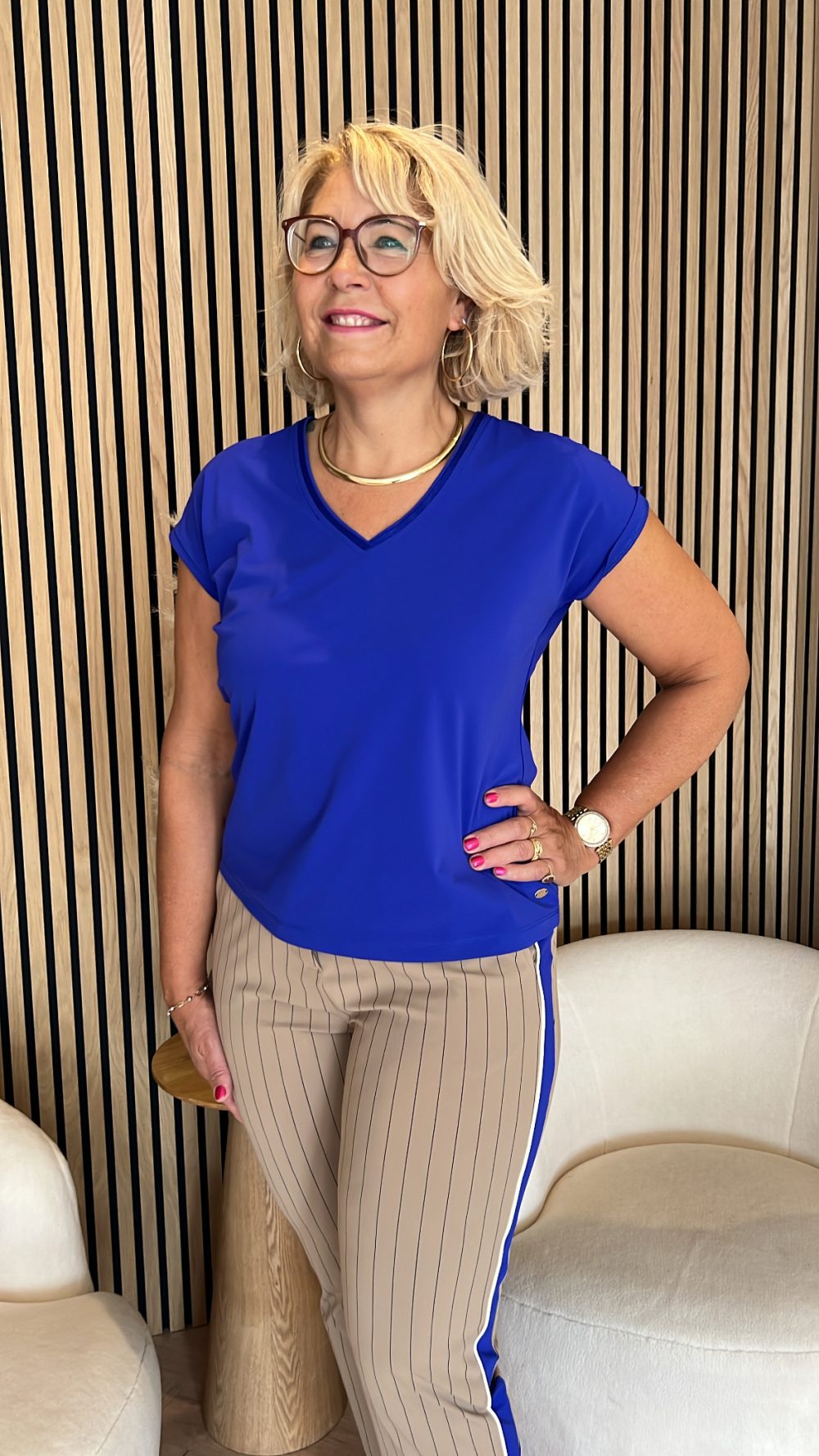 Lady Day - Mira Top - Cobalt blue