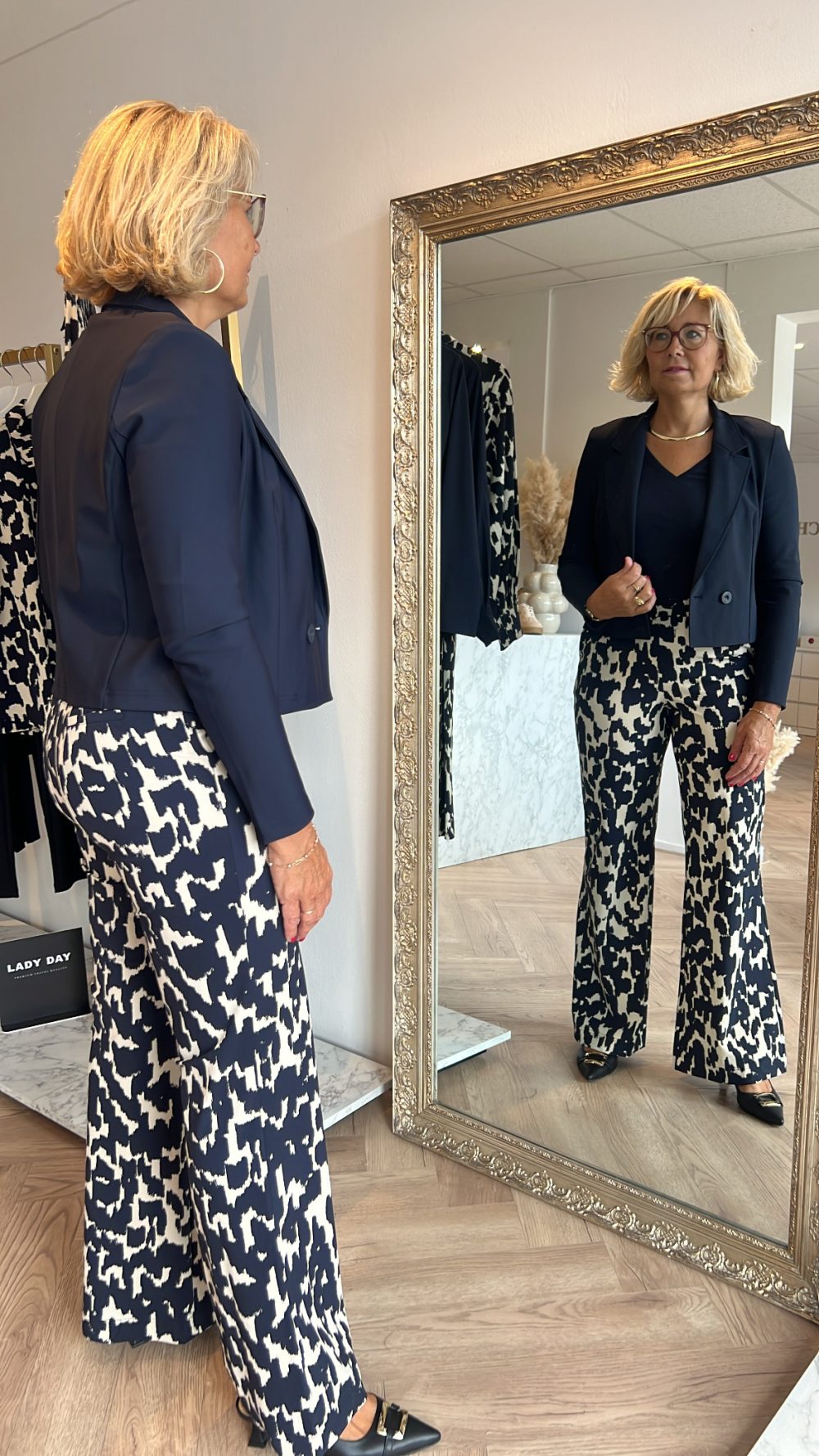 Lady Day - Sam bonded Blazer - Blue