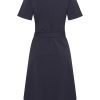 Mi Piace - Jurk Korte Mouw Knoopjes - Dark Blue