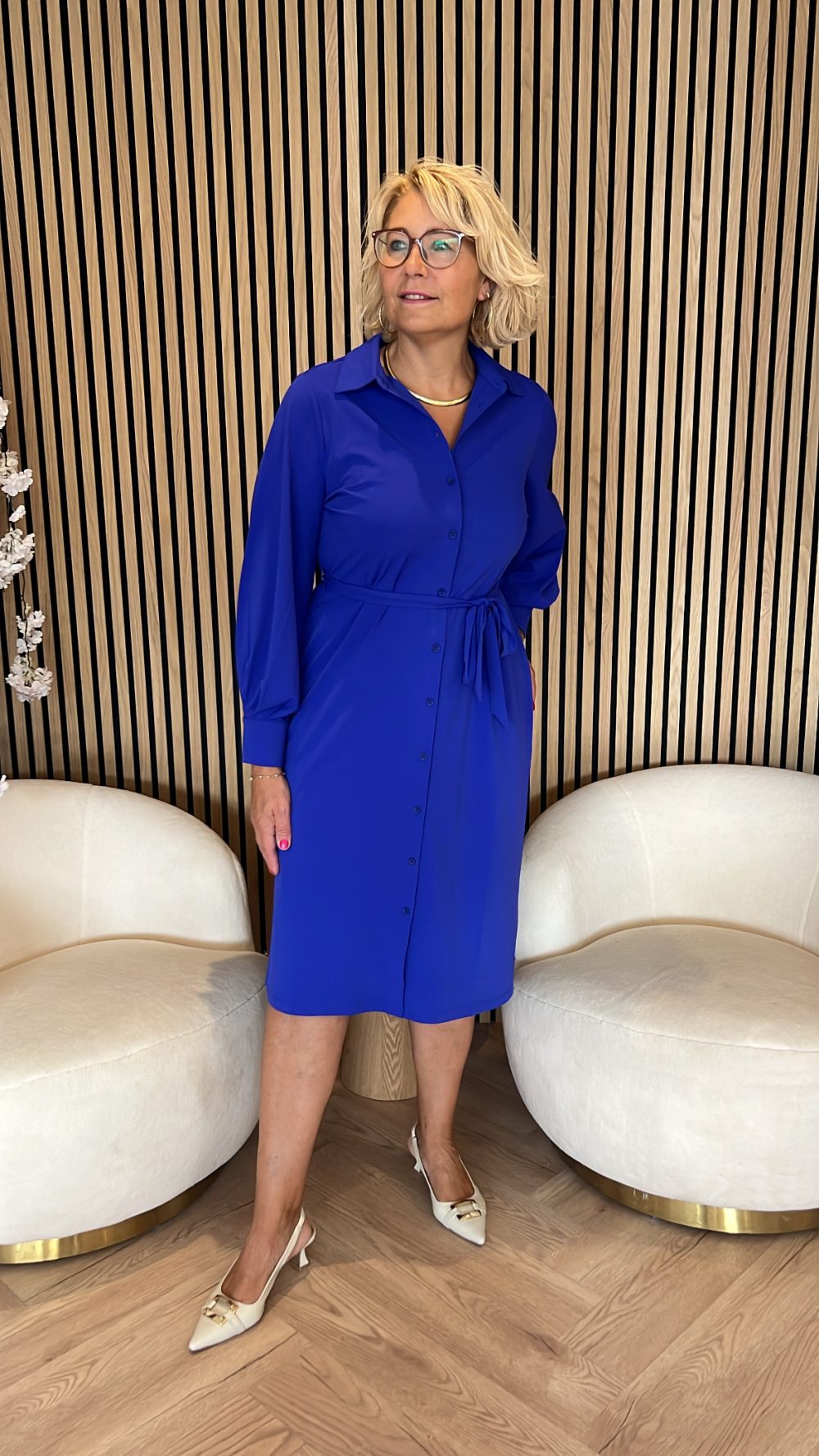 Lady Day - Hallie Dress - Cobalt blue