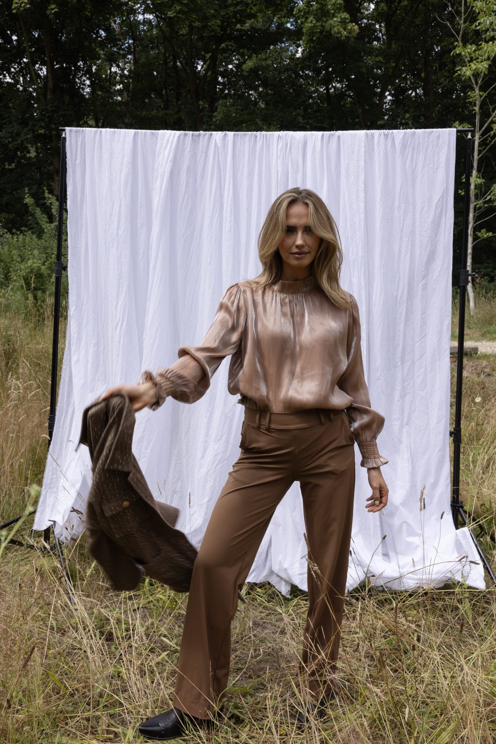 Kimara - Fea Blouse - Cider Wood
