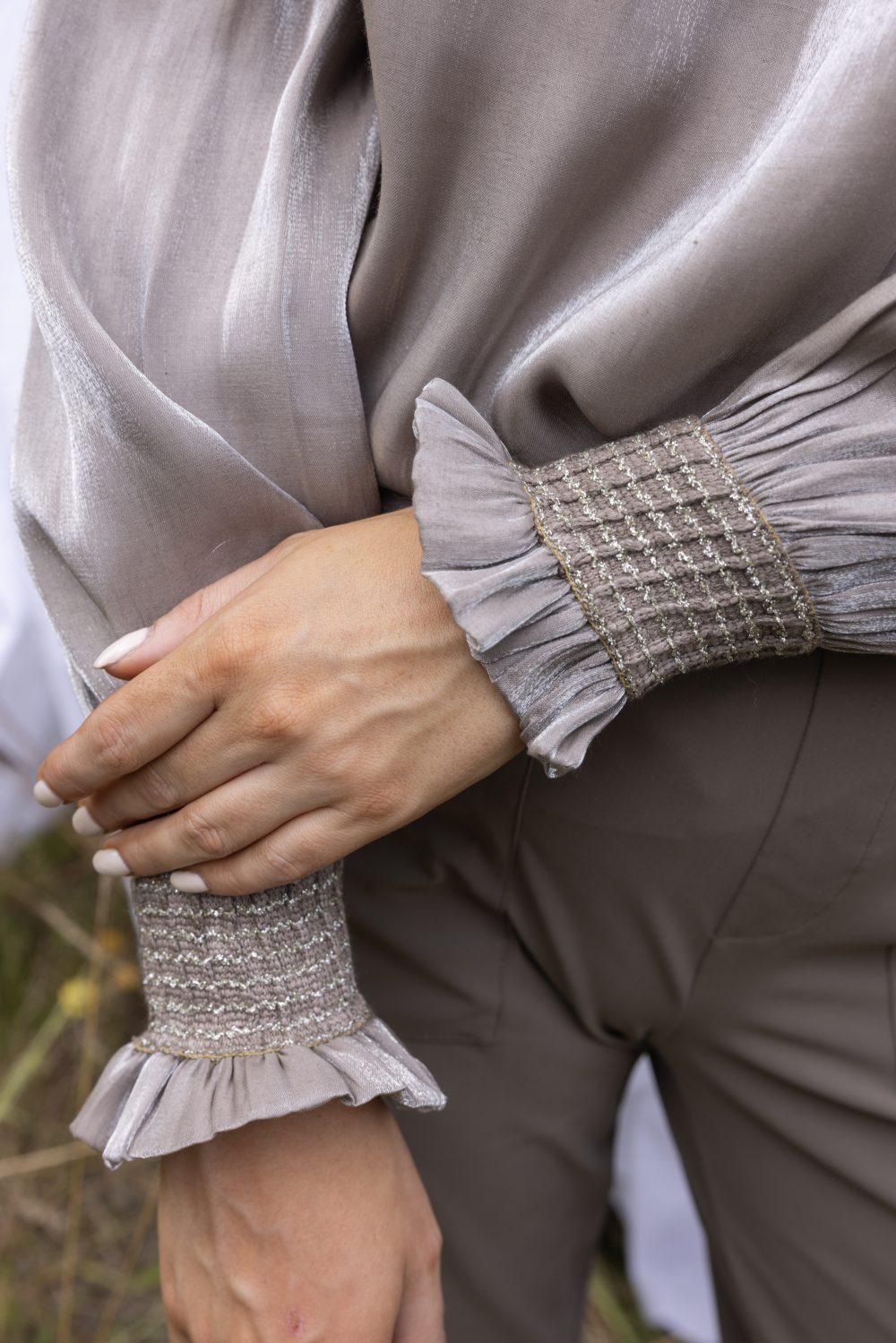 Kimara - Fea Blouse - Ash Mist