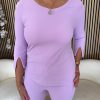 Mi Piace - Top 3/4 Mouw - Lilac