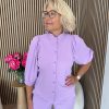 Mi Piace - Blouse Ballon Mouw - Lilac