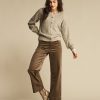 Red Button - Cardigan Ajour Sparkle - Truffle