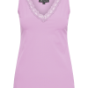 Mi Piace - Hemd V Hals Kant - Lilac