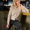 Red Button - Jacket Loops - Stone