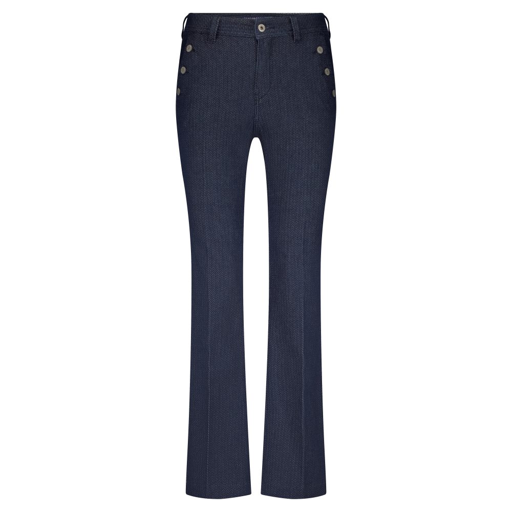 Red Button - Bibette Denim herringbone L32 - Dark Blue-L32