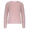 Red Button - Fuzzy Puff sleeve - Pink