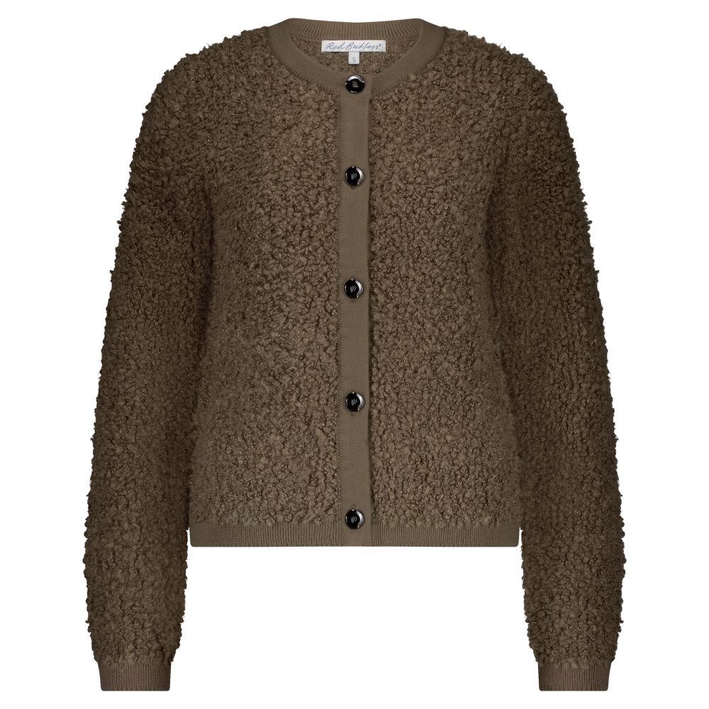 Red Button - Jacket Knit Boucle - Mud