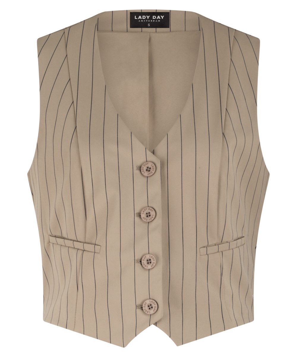 Lady Day - Vivienne Gilet - Kaitlyn stripe