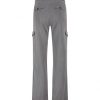 ZIP73 - Cargo Wide Leg Sparkling Grey