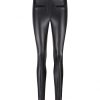 ZIP73 - Leather Tregging Black