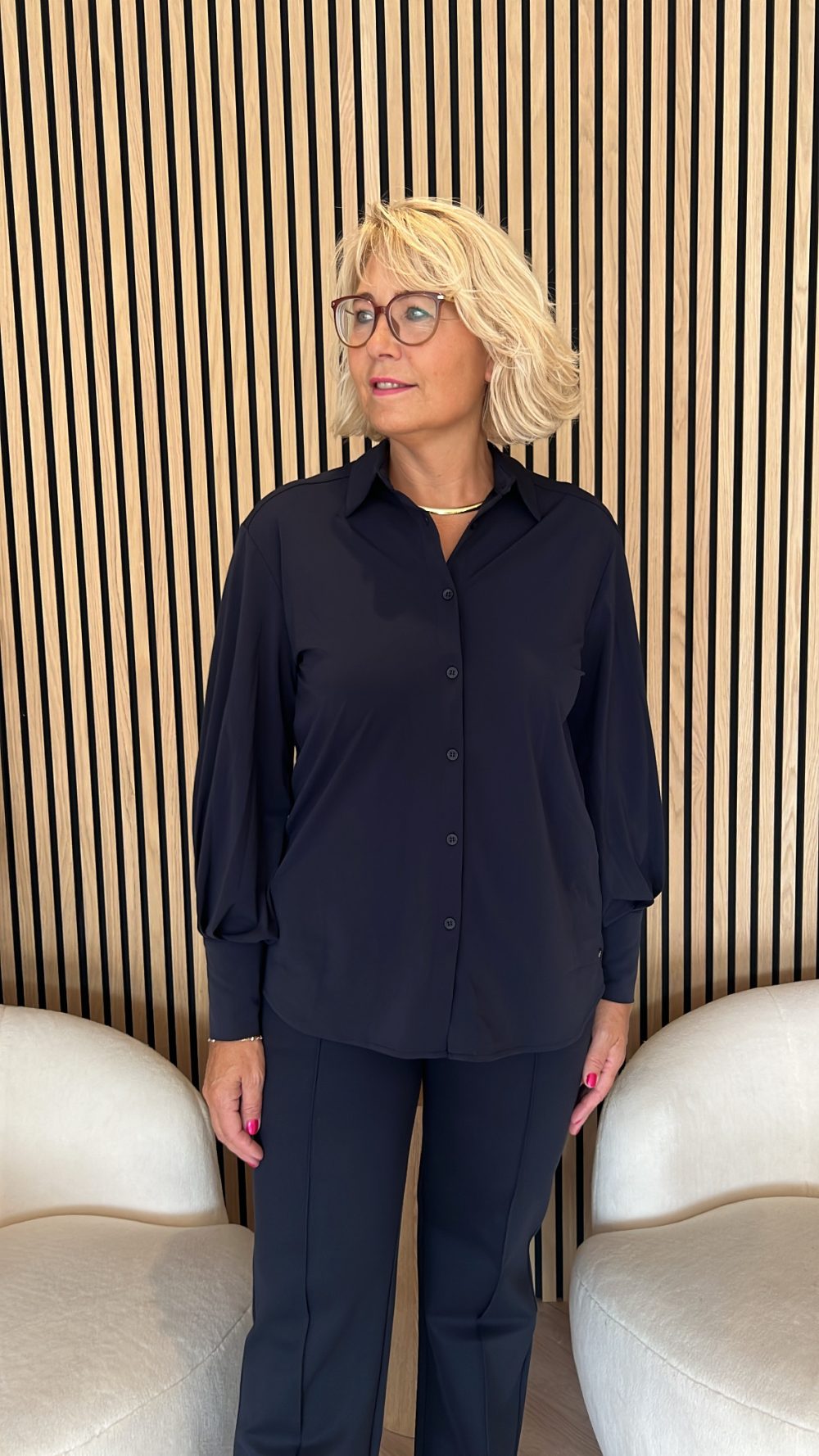 Lady Day - Ilse Blouse - Blue