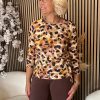 &Co Woman - Lizzy animal dot - Beige Multi