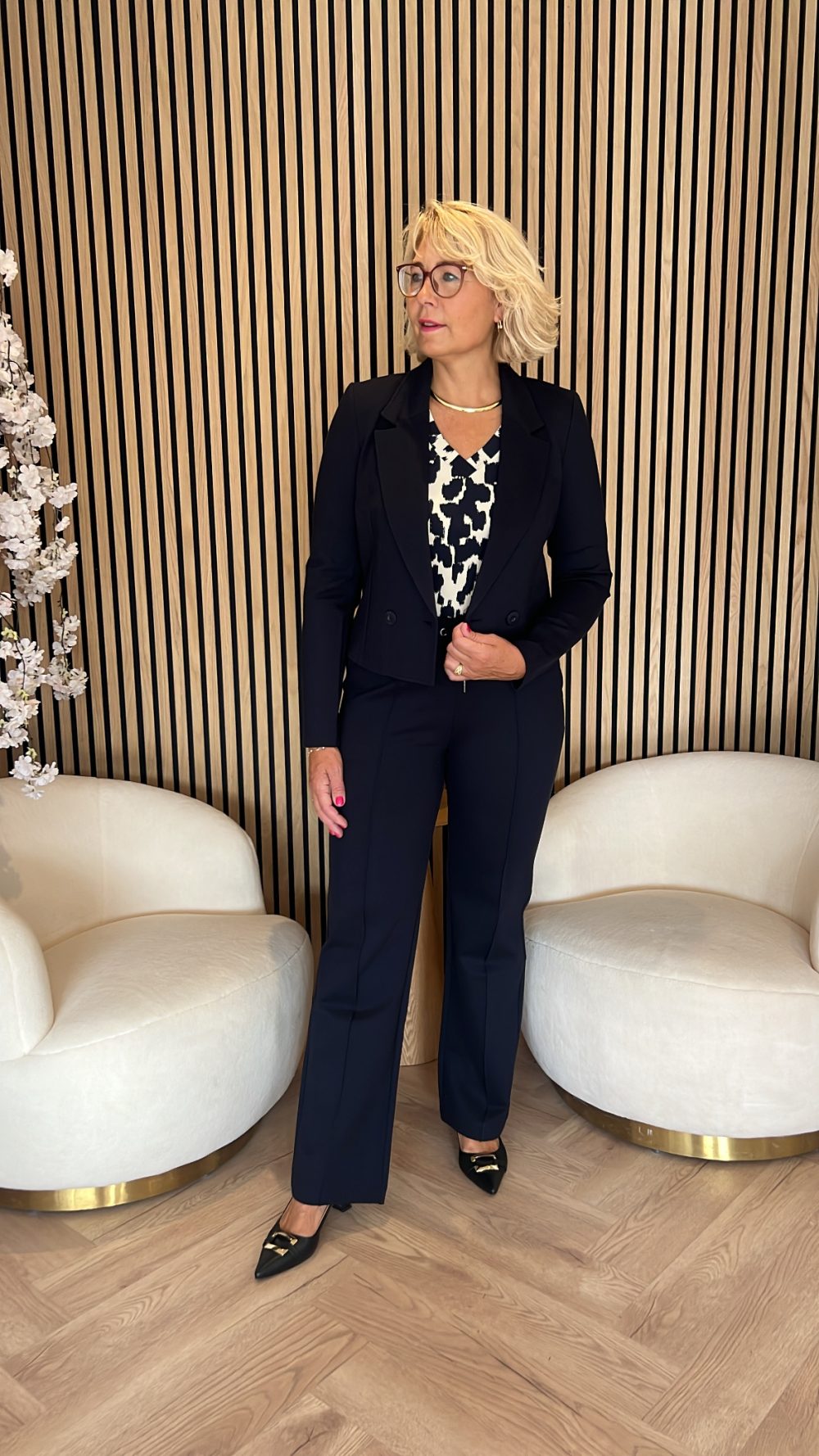 Lady Day - Chicago Punta Trousers - Blue